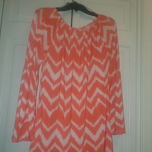 Tunic Orange and White